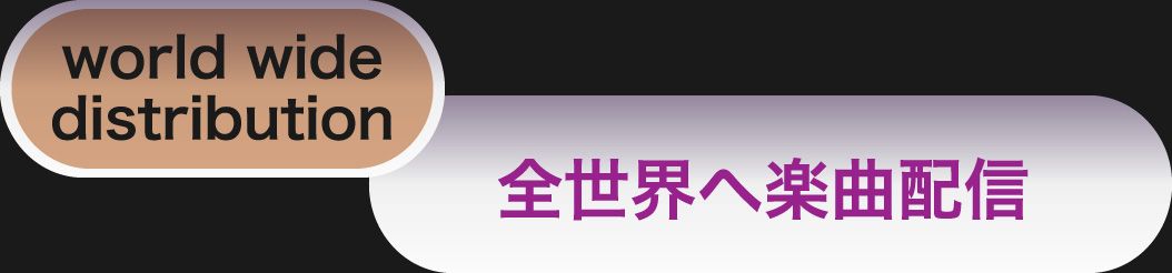 world wide distribution 全世界へ楽曲配信